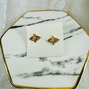 Kendra Scott Crosby Elegant Rose Gold Evil Eye Stud Earrings